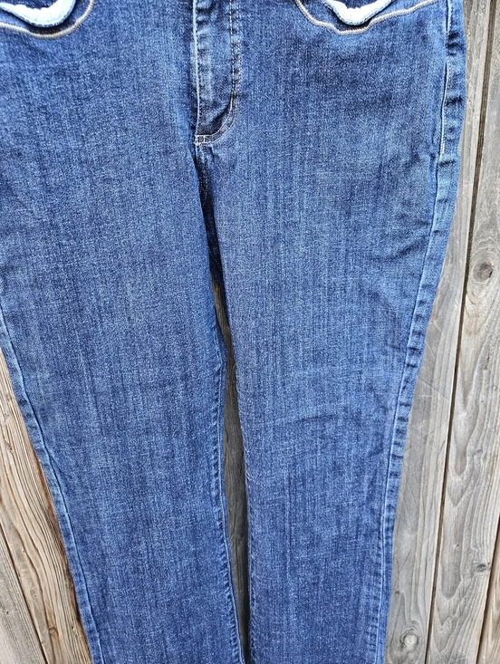 Lee Straight Leg Women's Jeans in Dark Blue Denim Size 19 - Picture 7 of 16